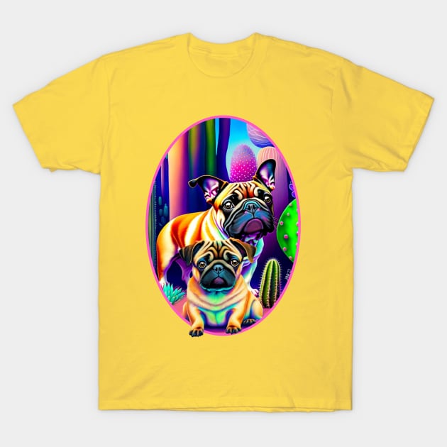 Desert Doggos! T-Shirt by FivePugs